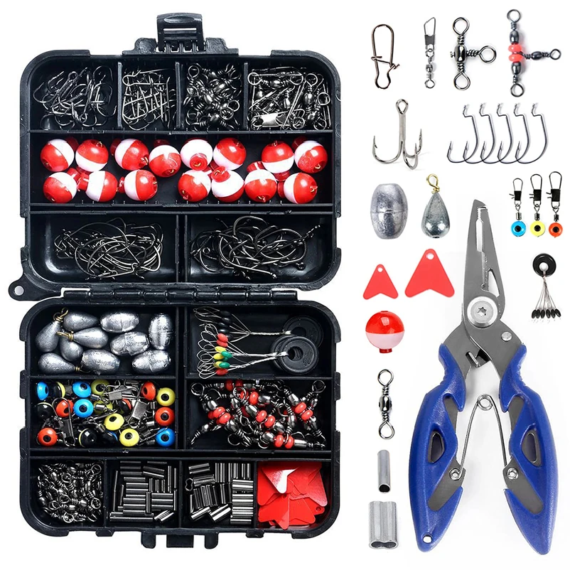 Fishing Hook Jig - 263pcs Outdoor Fishing Accessories Set With