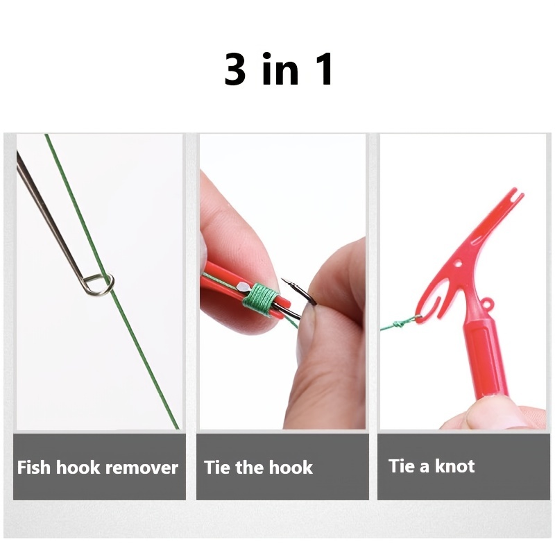 1pc 3 in 1 Extractor Fishing U - Fishing Hook Sharpener บทวิจารณ์และราคา