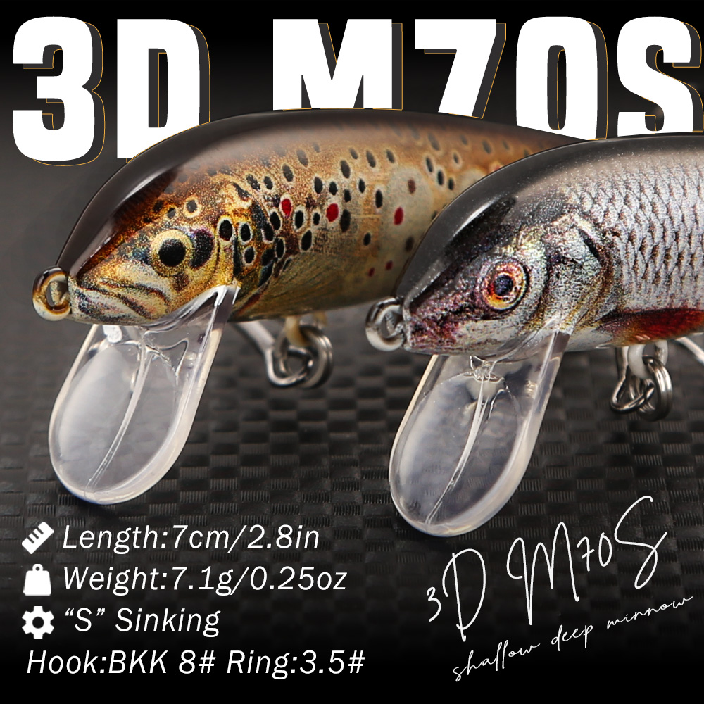 B&U Fishing Lures Sinking Minn - Fishing Hook Treble บทวิจารณ์และราคา