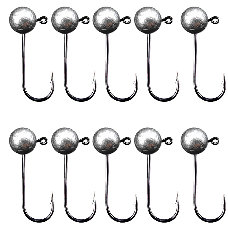 10pcs/lot Jig Head Fishing Hoo - Fishing Hook Barbless บทวิจารณ์และราคา