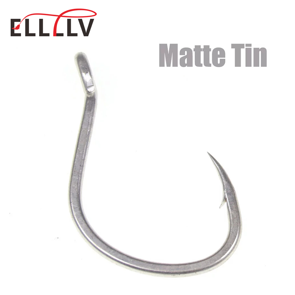 10pcs Matte Tin Anti-rust Salt - Fishing Hook Offset บทวิจารณ์และราคา