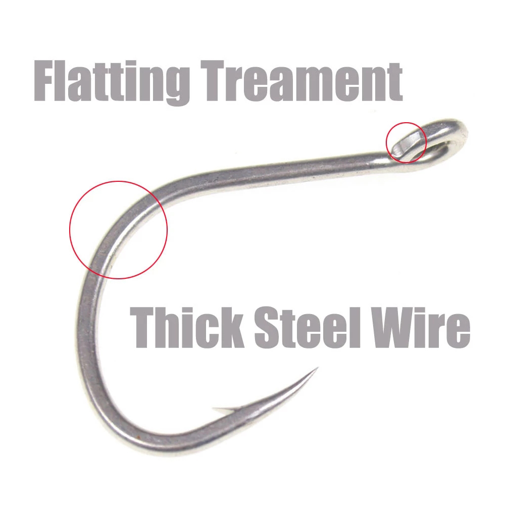 10pcs Matte Tin Anti-rust Salt - Fishing Hook Offset บทวิจารณ์และราคา