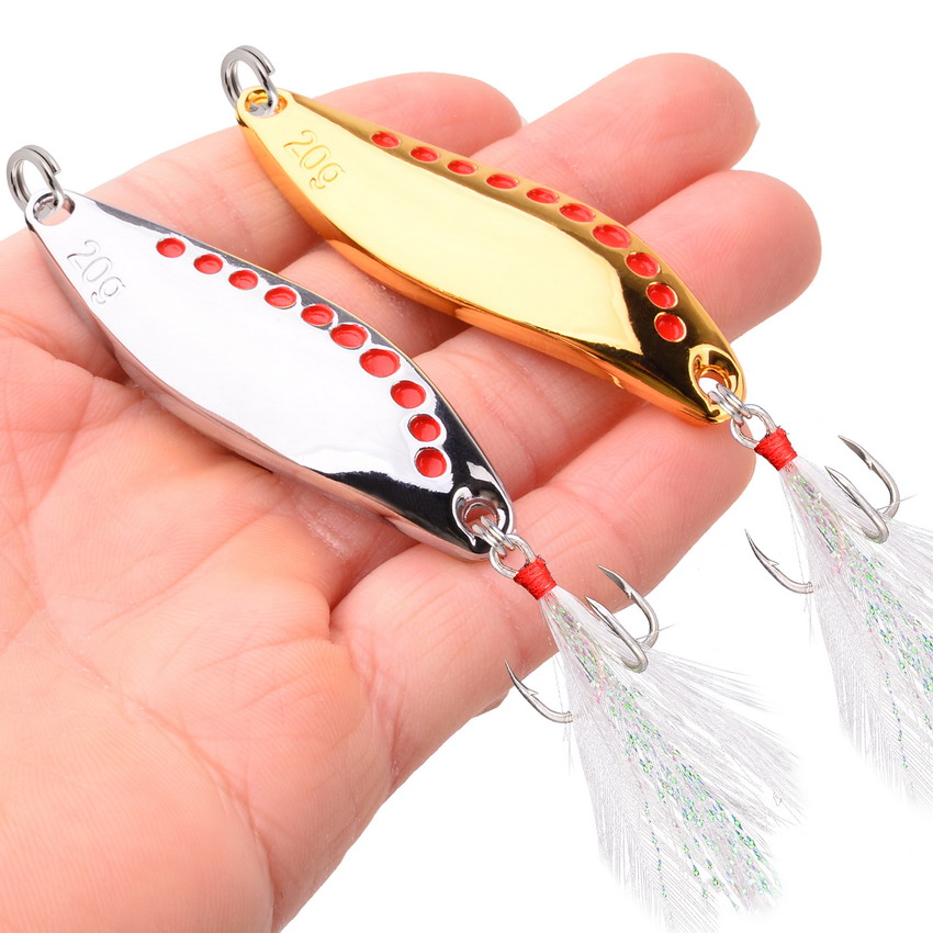 8PCS/Set Lure Metal Spinner Sp - Fishing Hook Treble บทวิจารณ์และราคา