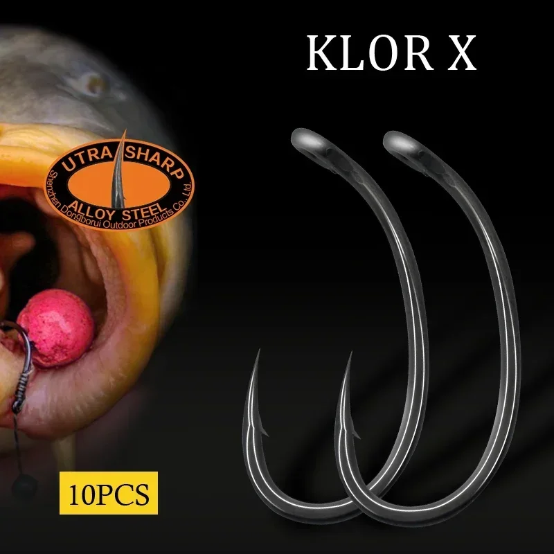 10pcs Carp Fishing Hook Curved - Fishing Hook Barbless บทวิจารณ์และราคา