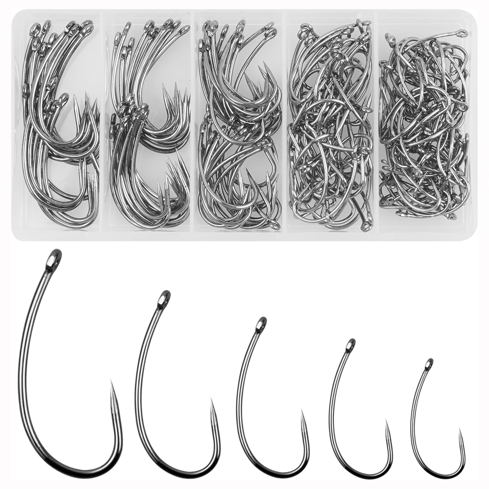 180PCS Barbless Fishing Hooks  - Fishing Hook Circle บทวิจารณ์และราคา