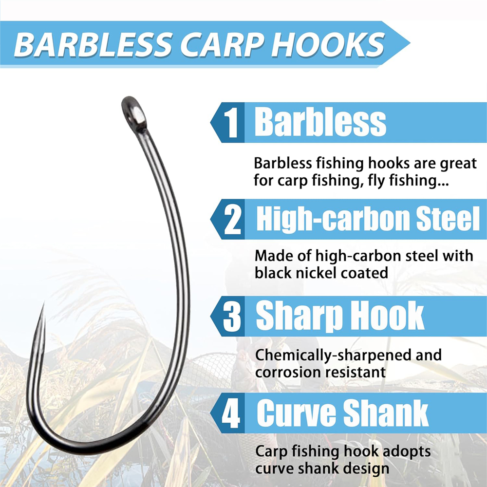 180PCS Barbless Fishing Hooks  - Fishing Hook Circle บทวิจารณ์และราคา
