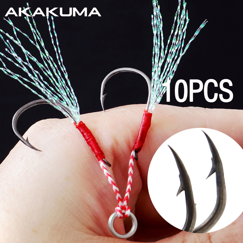 10Pcs Fishing Hooks Single Hoo - Fishing Hook Assortment บทวิจารณ์และราคา