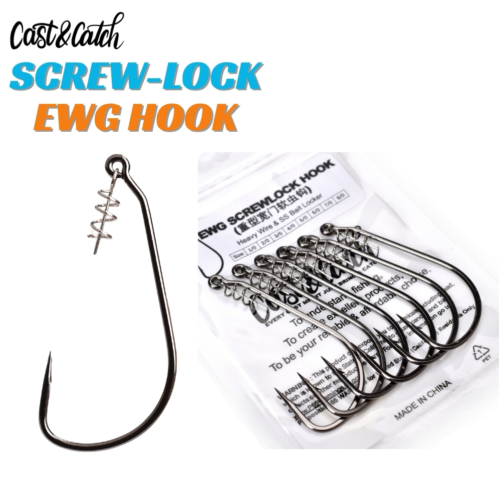 Cast&Catch SCREW-LOCK Weedless - Fishing Hook Weedless บทวิจารณ์และราคา