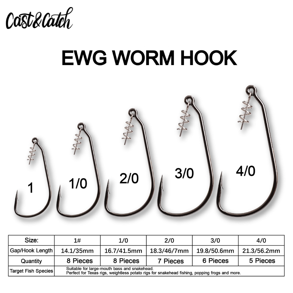 Cast&Catch SCREW-LOCK Weedless - Fishing Hook Weedless บทวิจารณ์และราคา