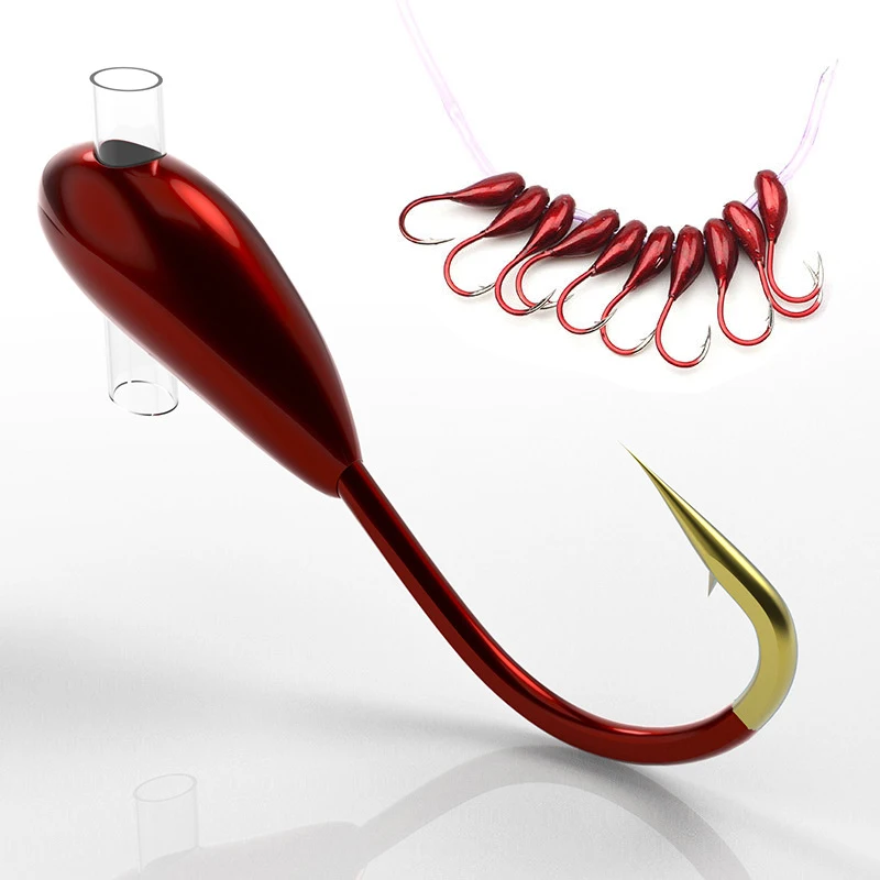 10/20PCS Winter Ice Fishing Ho - Fishing Hook Assortment บทวิจารณ์และราคา