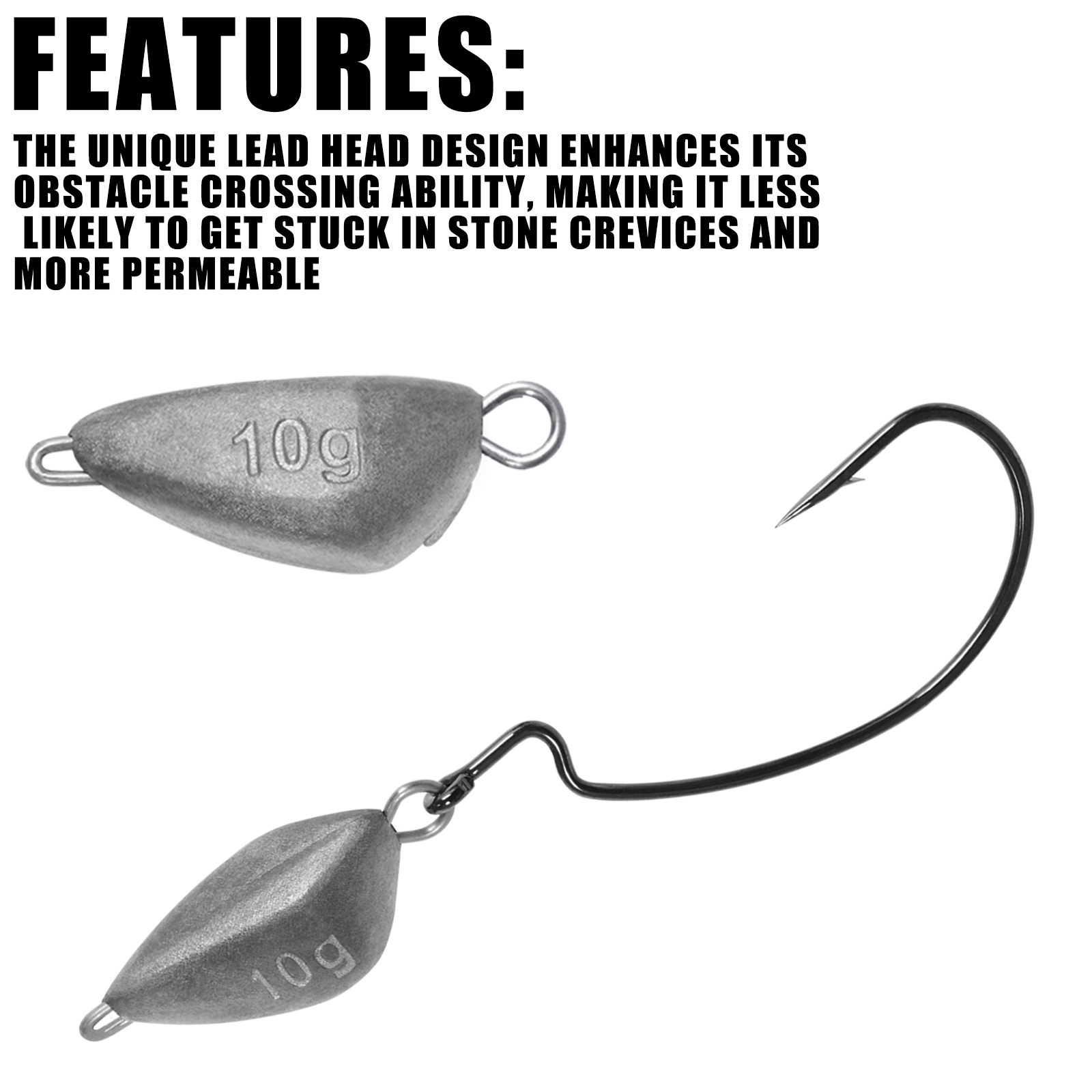 SAMOLLA 5pcs Jig Head Fishing  - Fishing Hook Jig บทวิจารณ์และราคา