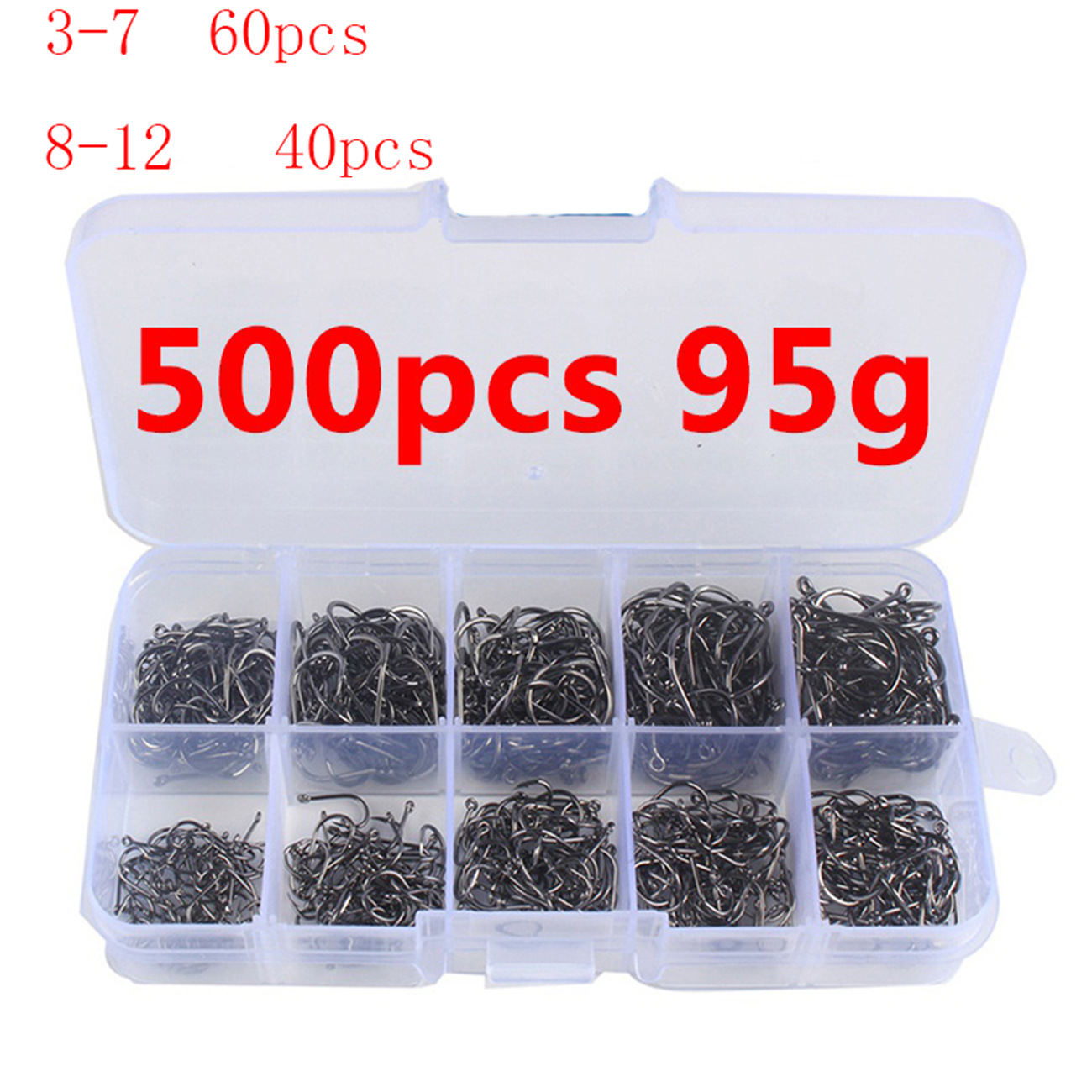 100/500pcs Fishing Hooks Set C - Fishing Hook Circle บทวิจารณ์และราคา