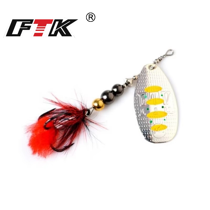 FTK Metal Fishing Lure Spinner - Fishing Hook Treble บทวิจารณ์และราคา