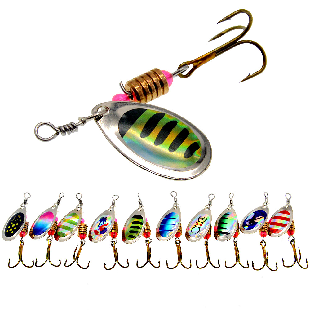 Fishing Lure Spinner Rotation  - Fishing Hook Treble บทวิจารณ์และราคา