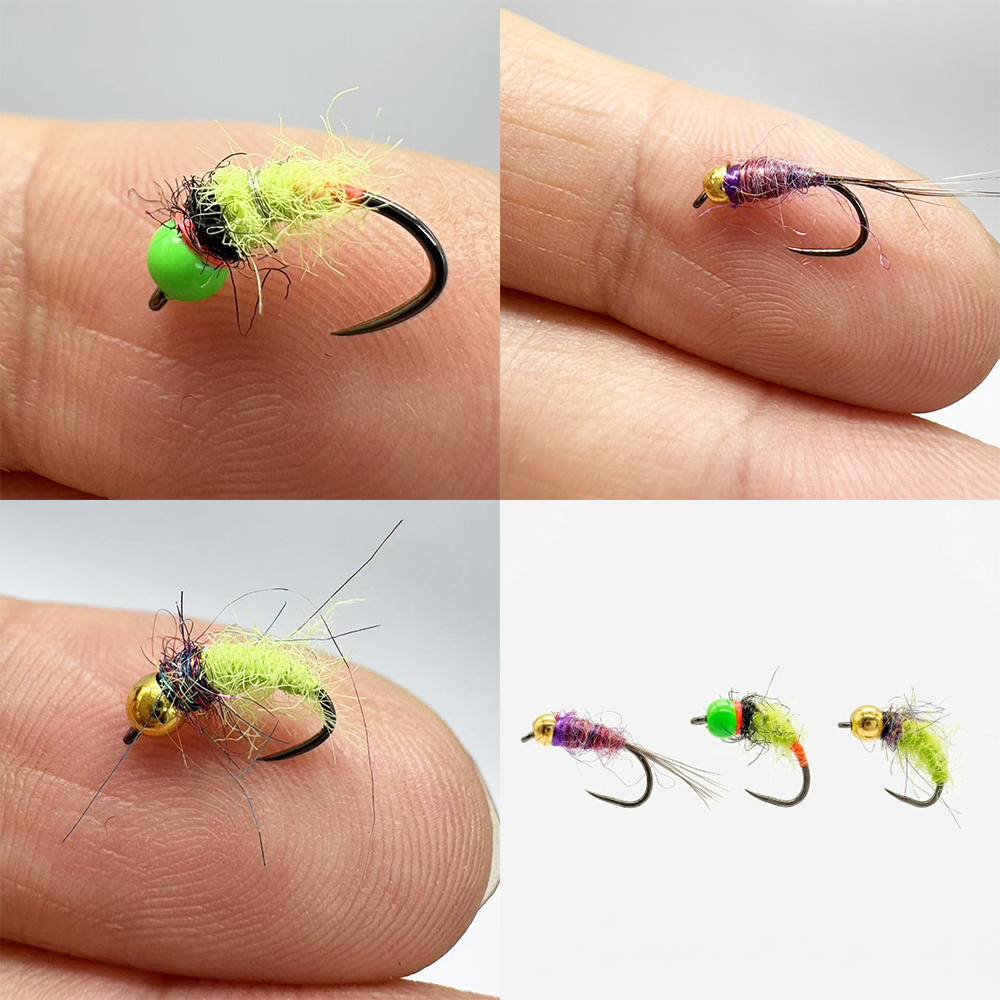 6/12Pcs Mixed Wet Nymph Fly Fi - Fishing Hook Assortment บทวิจารณ์และราคา