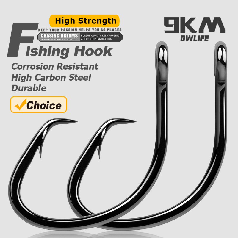 9KM Circle Hooks 25~50Pcs Salt - Fishing Hook Circle บทวิจารณ์และราคา