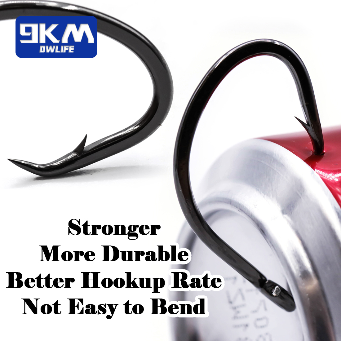 9KM Circle Hooks 25~50Pcs Salt - Fishing Hook Circle บทวิจารณ์และราคา