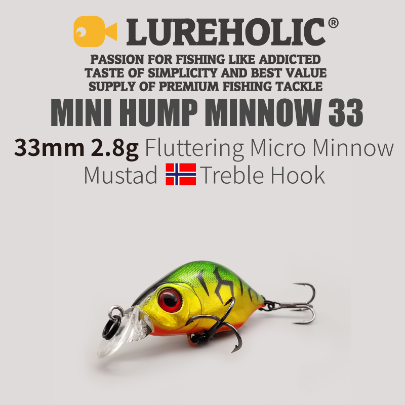 LUREHOLIC 33mm 2.8g Fluttering - Fishing Hook Treble บทวิจารณ์และราคา