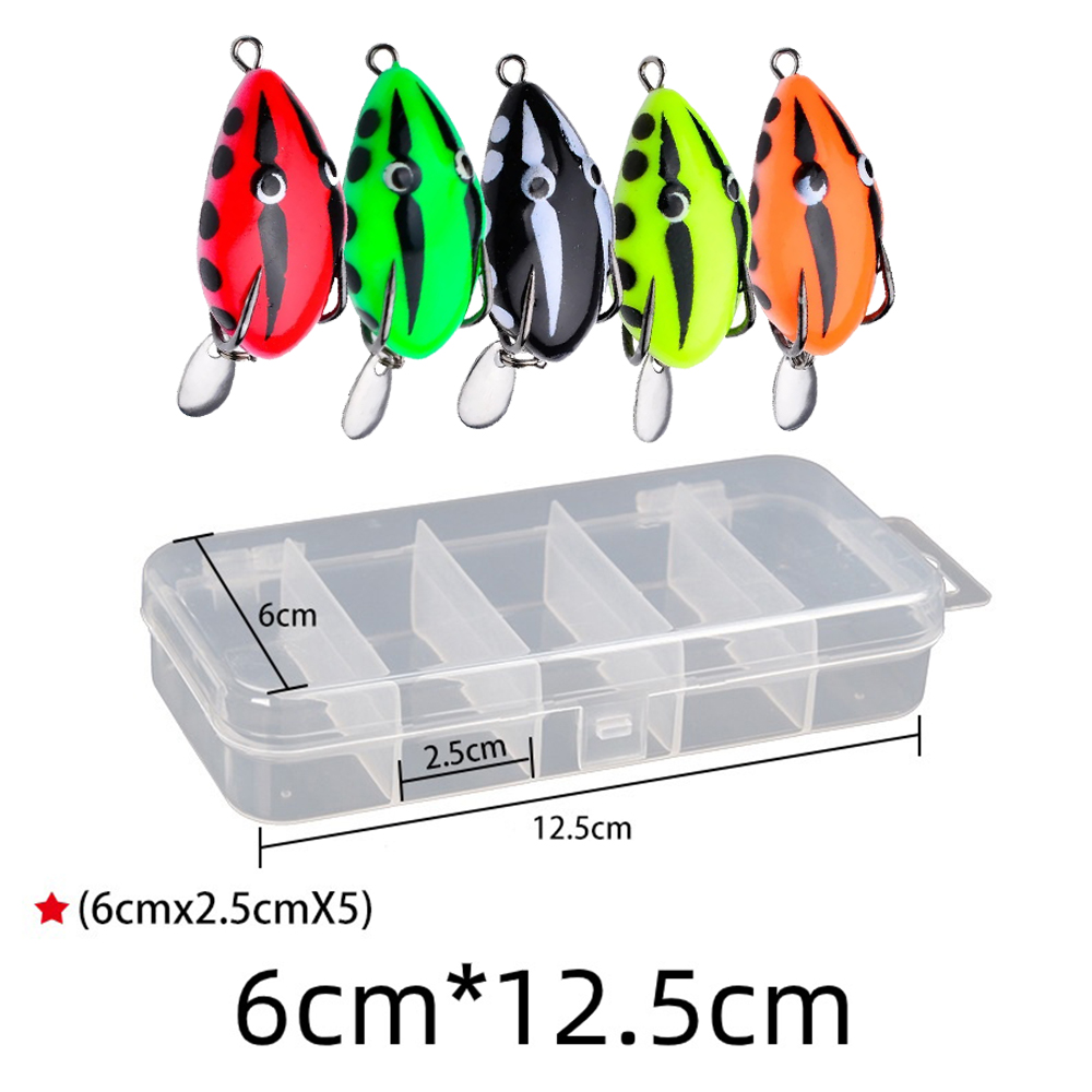 5pcs/Box Topwater Fishing Lure - Fishing Hook Weedless บทวิจารณ์และราคา