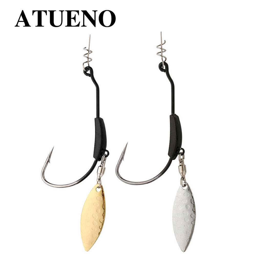 ATUENO 4pcs Offset Fishing Hoo - Fishing Hook Offset บทวิจารณ์และราคา