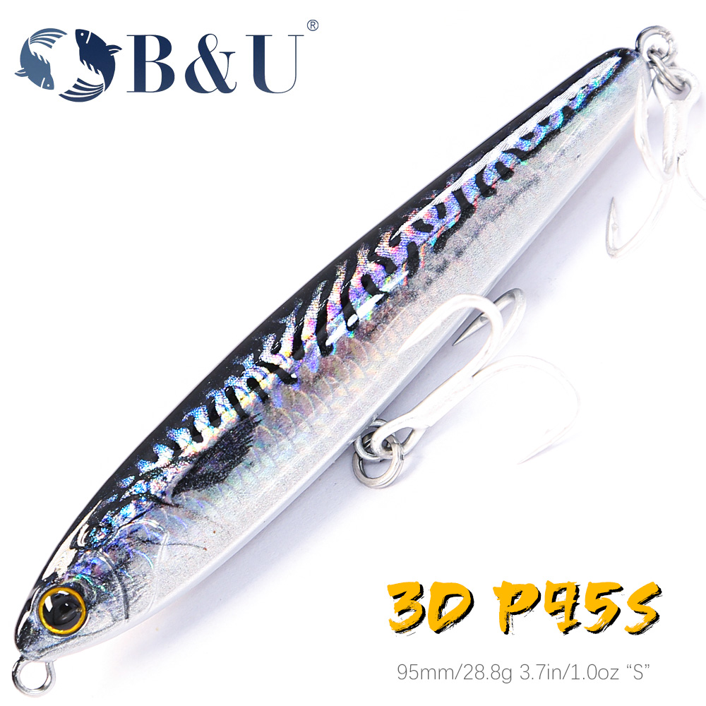 B&U Sinking Pencil Fishing Lur - Fishing Hook Treble บทวิจารณ์และราคา