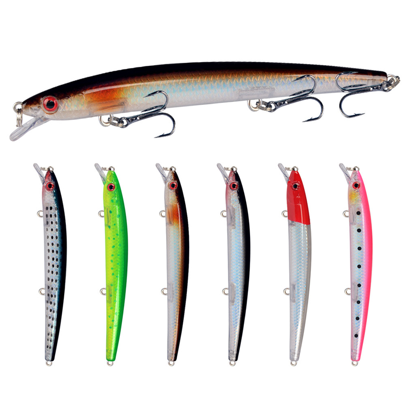 Minnow Fishing Lure 13.5cm 15. - Fishing Hook Treble บทวิจารณ์และราคา