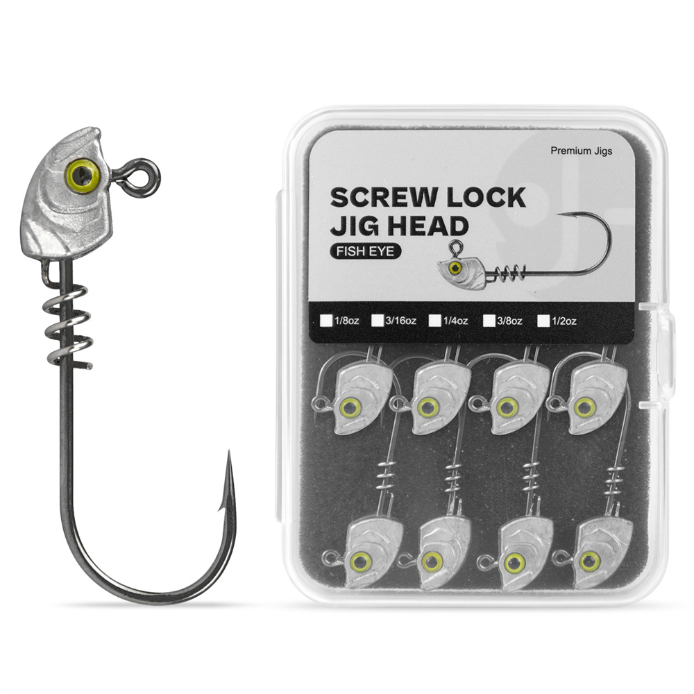 15PCS Screw Lock Swimbait Jig  - Fishing Hook Weedless บทวิจารณ์และราคา