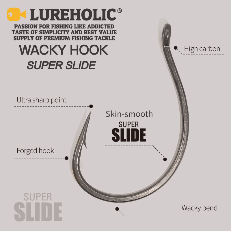 LUREHOLIC PTFE Super Slide Wac - Fishing Hook Offset บทวิจารณ์และราคา