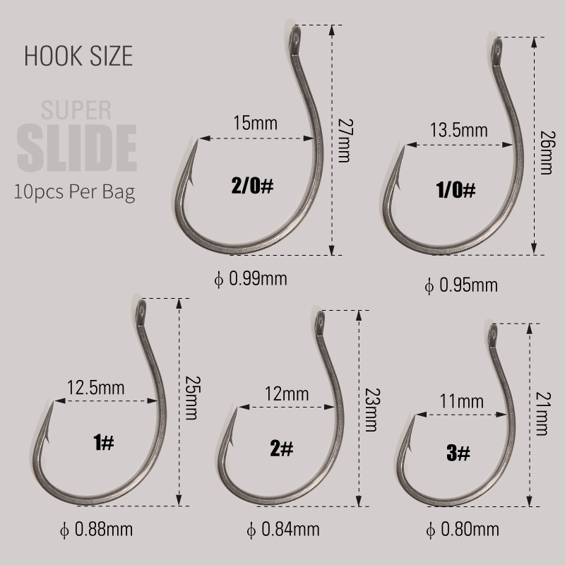 LUREHOLIC PTFE Super Slide Wac - Fishing Hook Offset บทวิจารณ์และราคา
