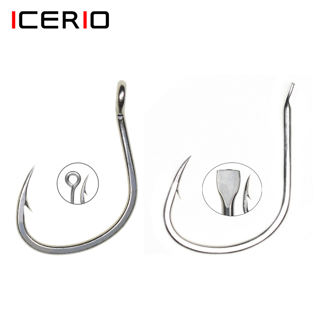ICERIO 10PCS Matte Tin Coating - Fishing Hook Assortment บทวิจารณ์และราคา
