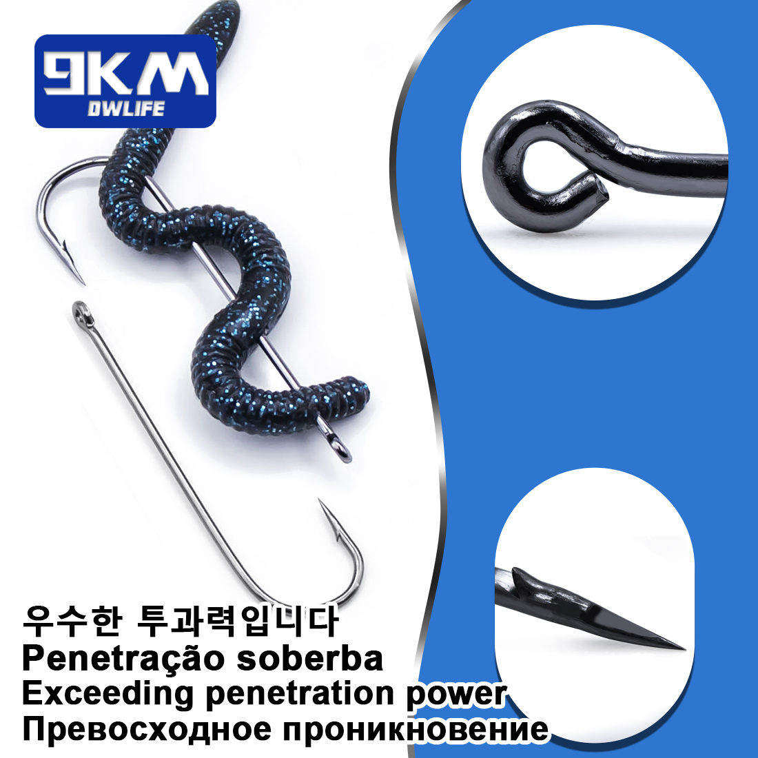 Fishing Hooks Long Shank Hooks - Fishing Hook Offset บทวิจารณ์และราคา