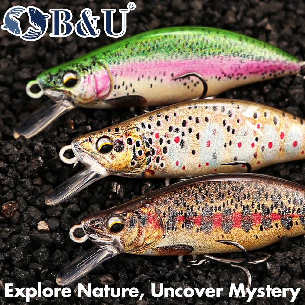 B&U Trout Pattern Hard Bait Si - Fishing Hook Assortment บทวิจารณ์และราคา