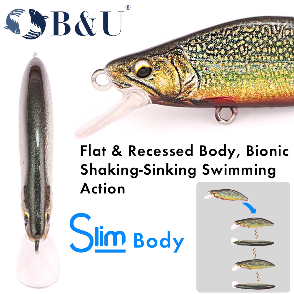 B&U Trout Pattern Hard Bait Si - Fishing Hook Assortment บทวิจารณ์และราคา