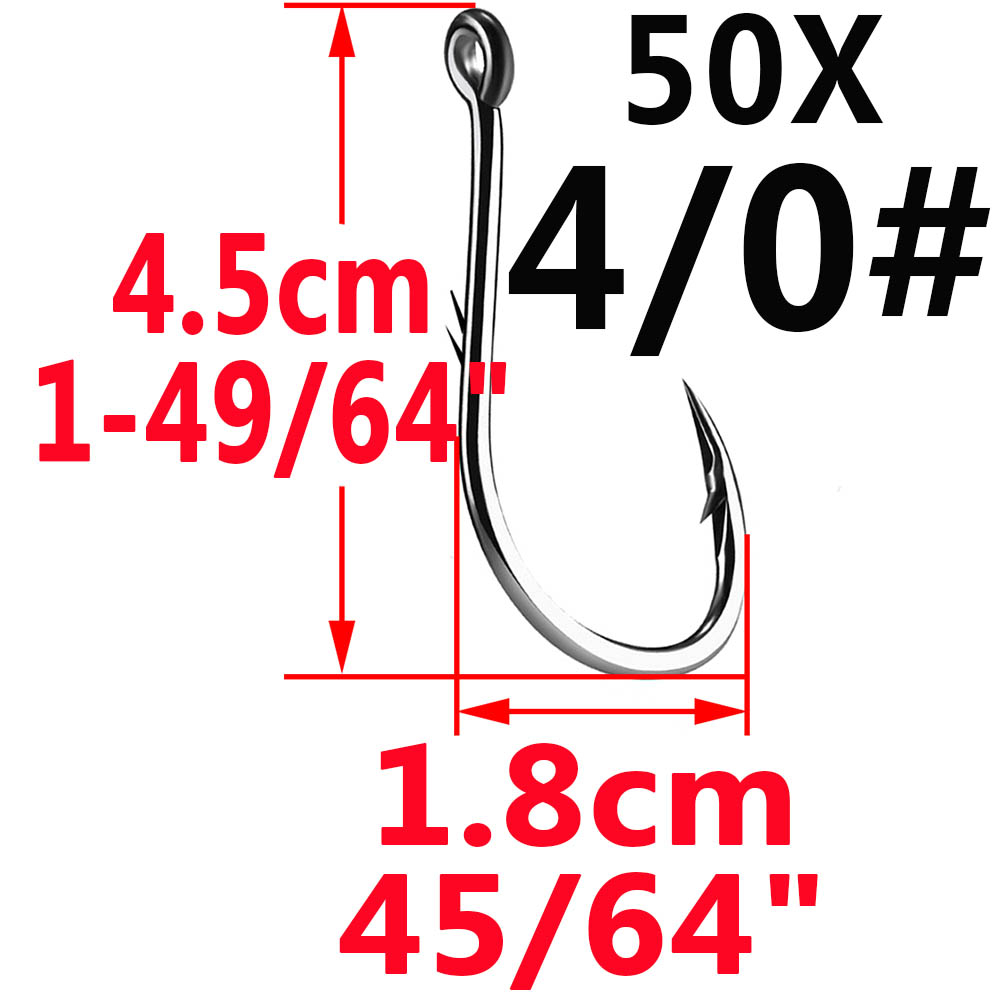 50pcs Iseama Circle Carp Eyed  - Fishing Hook Circle บทวิจารณ์และราคา