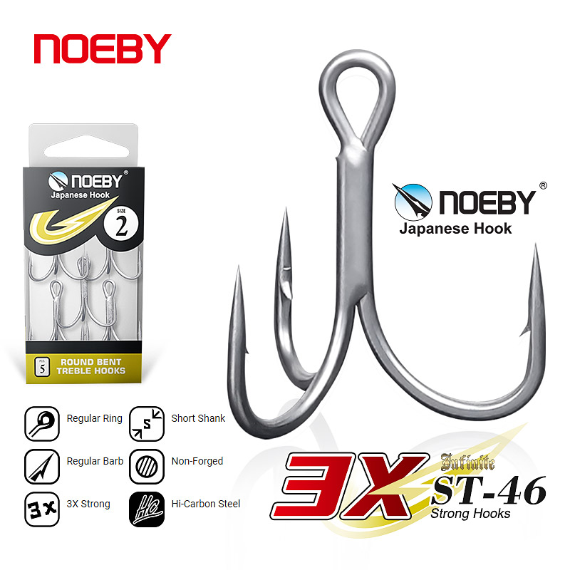 Noeby High Carbon Steel Fishin - Fishing Hook Barbless บทวิจารณ์และราคา