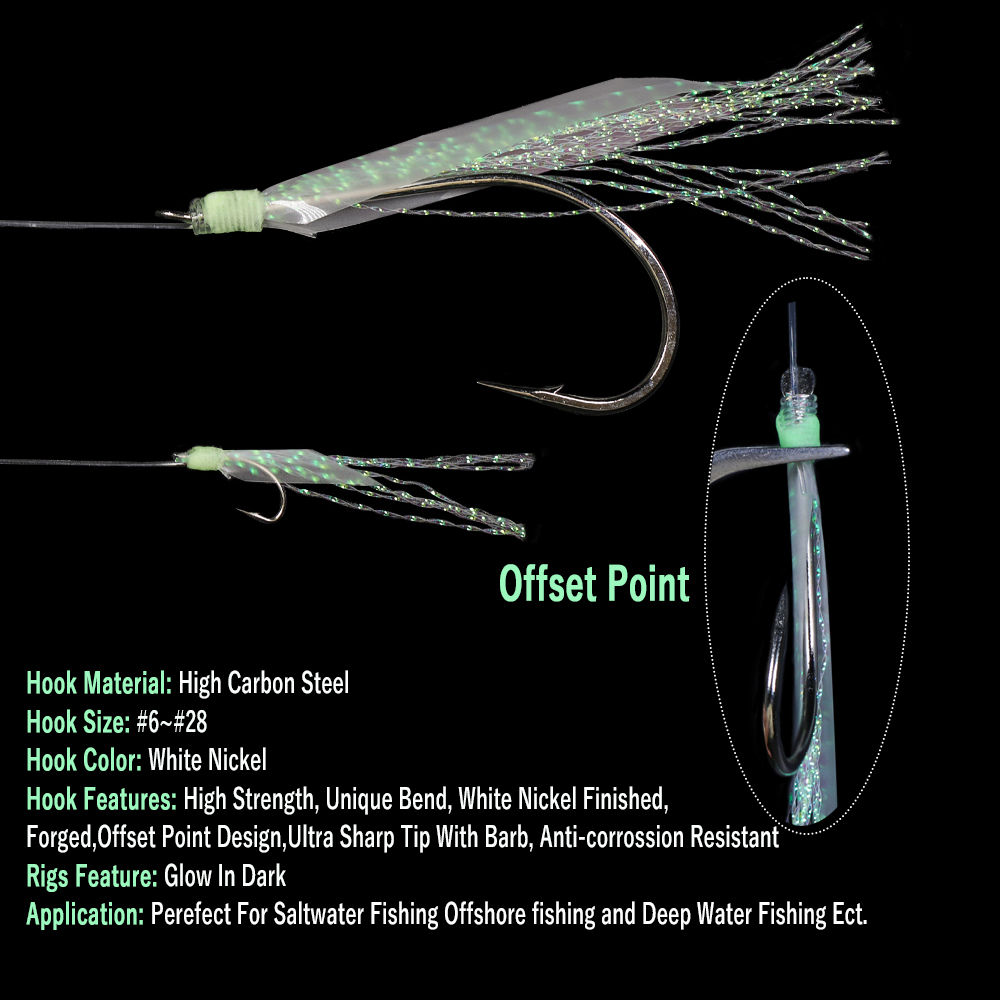WIFREO 50pc Luminous Simulated - Fishing Hook Circle บทวิจารณ์และราคา