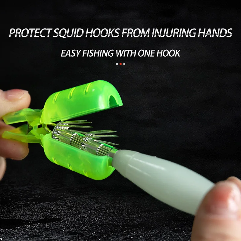 10Pcs/Lot Squid Jig Hook Cover - Fishing Hook Jig บทวิจารณ์และราคา