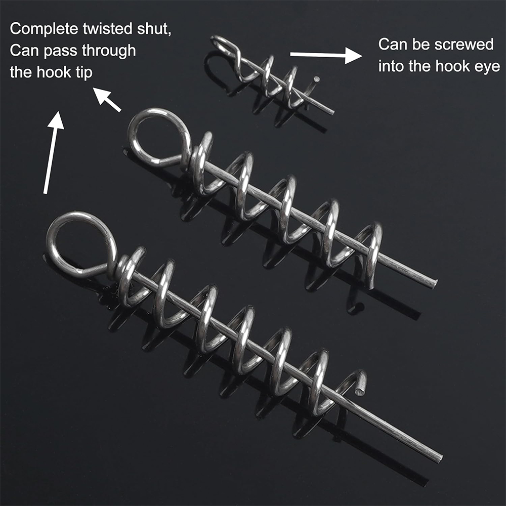 50Pcs Spring Twist Lock Fishin - Fishing Hook Box บทวิจารณ์และราคา