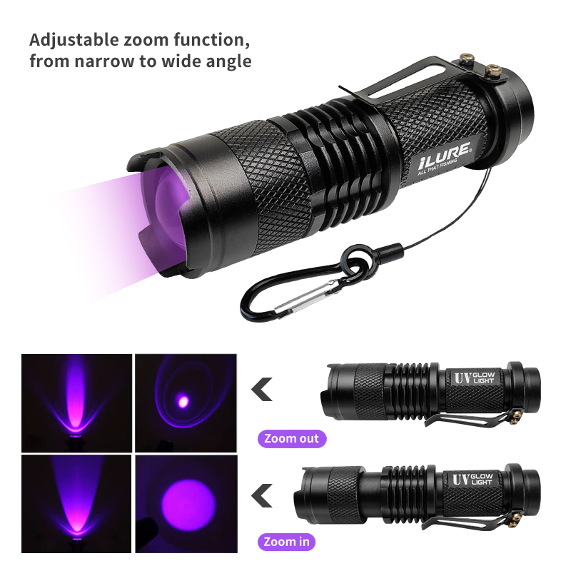 Mini UV Flashlight 395nm Ultra - Fishing Hook Jig บทวิจารณ์และราคา