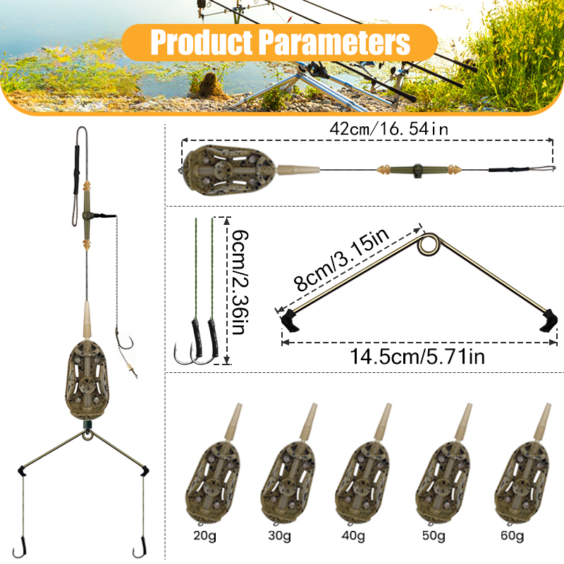 3 Hook Pre-tied Carp Hair Rigs - Fishing Hook Assortment บทวิจารณ์และราคา