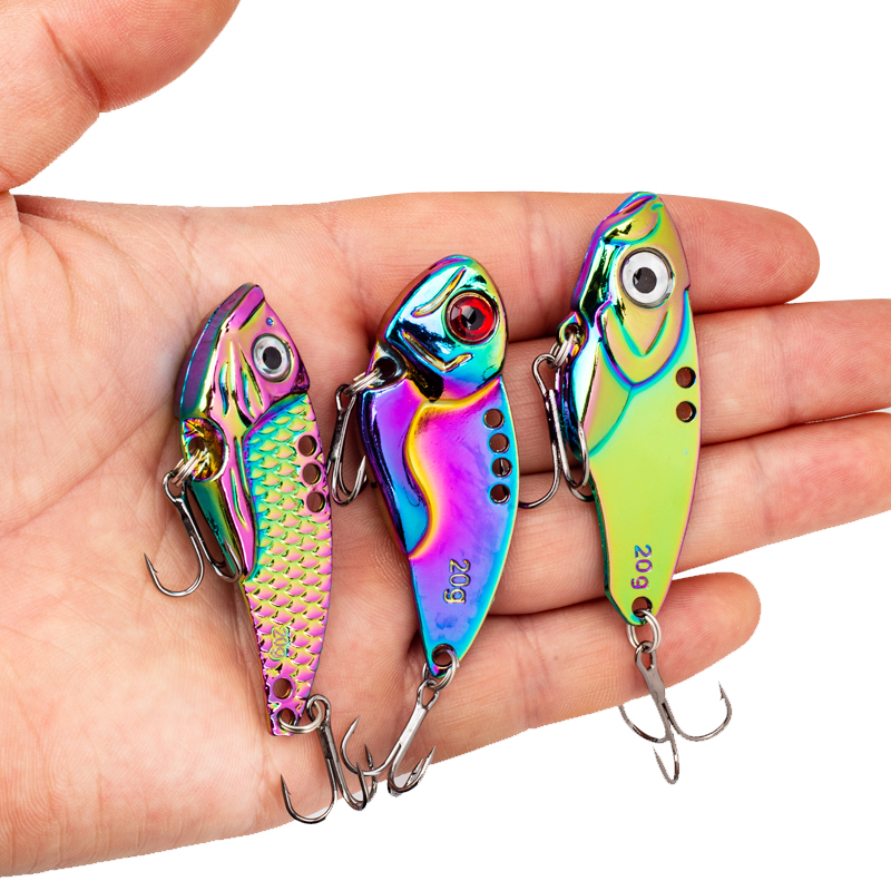 3PCS Metal Colorful VIB Lure 5 - Fishing Hook Treble บทวิจารณ์และราคา