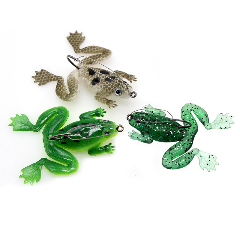 Weedless Soft Frog Lure With H - Fishing Hook Weedless บทวิจารณ์และราคา