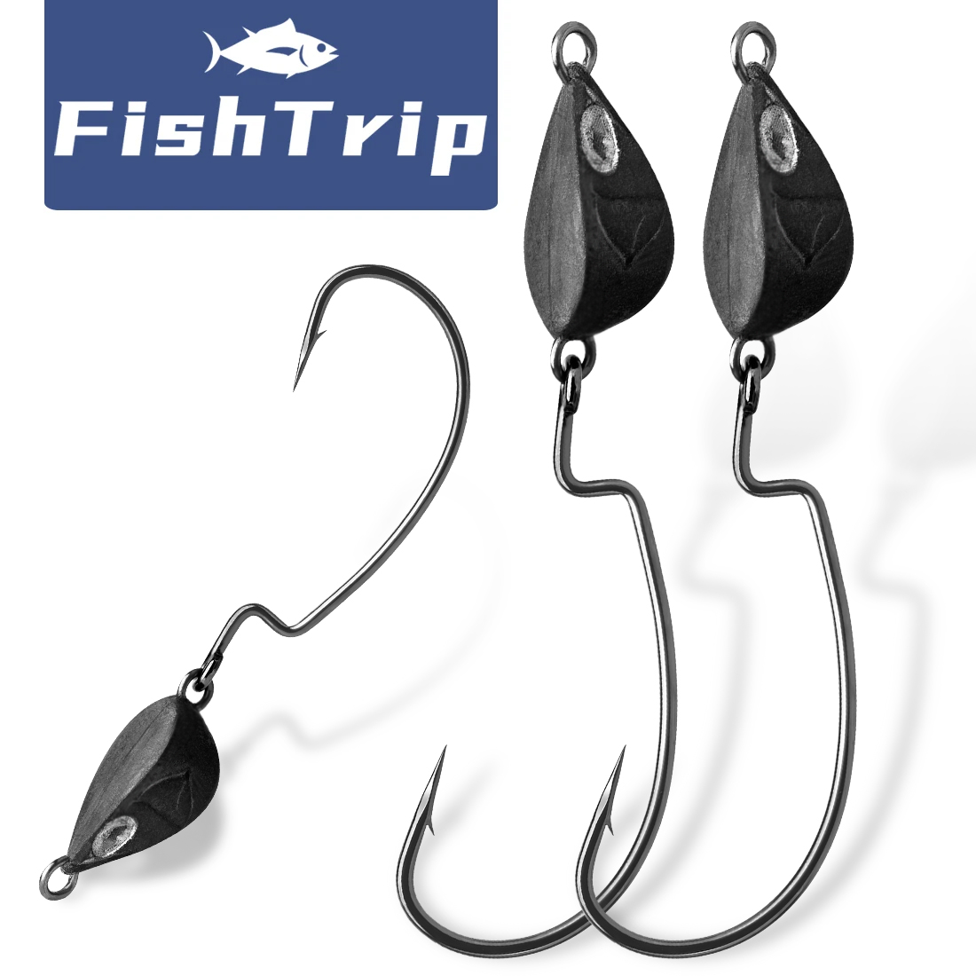 FishTrip 10Pcs Jig Head Fishin - Fishing Hook Weedless บทวิจารณ์และราคา