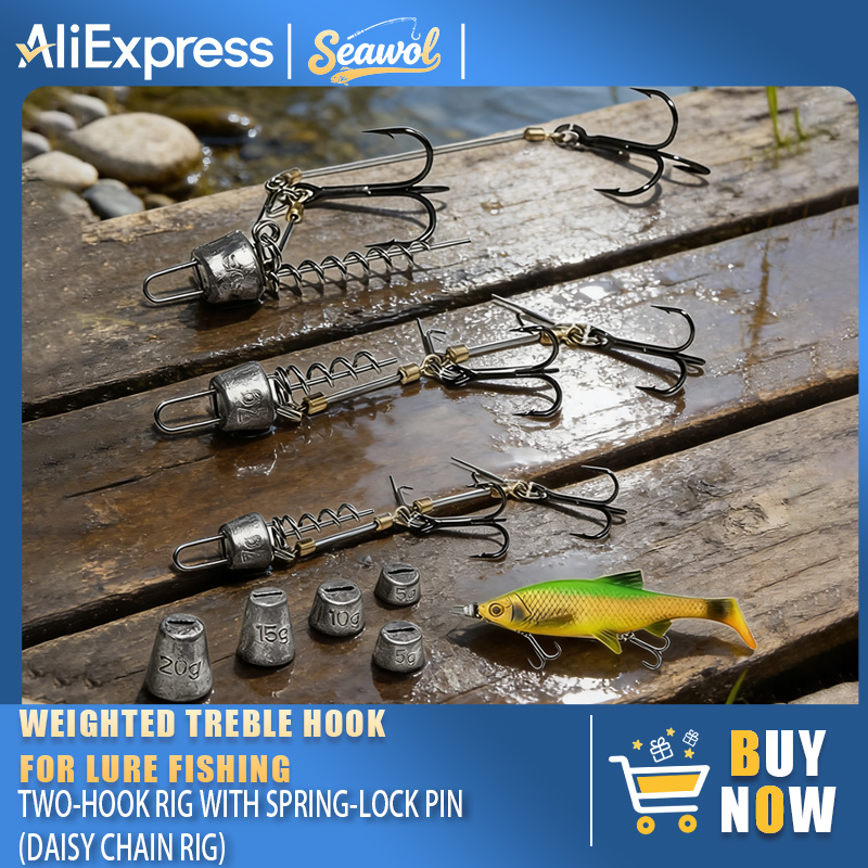 Fishing Hook Rigs Steel Leader - Fishing Hook Treble บทวิจารณ์และราคา