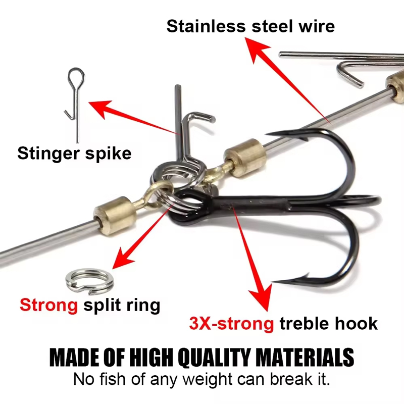 Fishing Hook Rigs Steel Leader - Fishing Hook Treble บทวิจารณ์และราคา