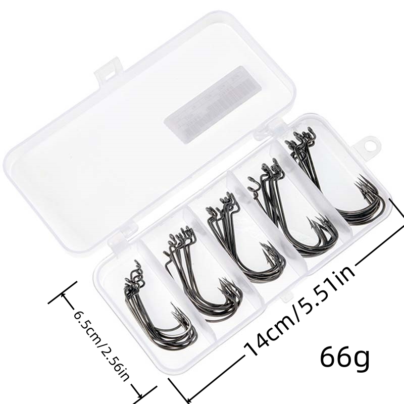 50Pcs/Box High Carbon Steel Fi - Fishing Hook Jig บทวิจารณ์และราคา