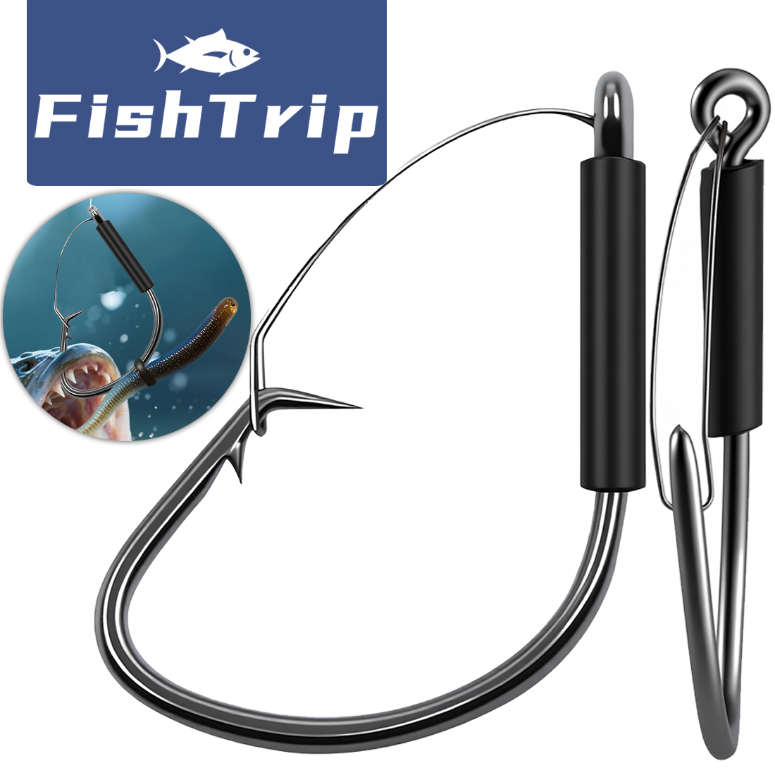 FishTrip Weedless Wacky Rig Ho - Fishing Hook Weedless บทวิจารณ์และราคา
