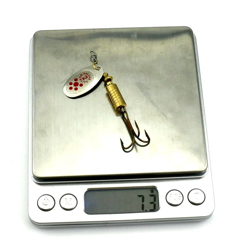 1PCS Metal Plating Spinner Bai - Fishing Hook Treble บทวิจารณ์และราคา