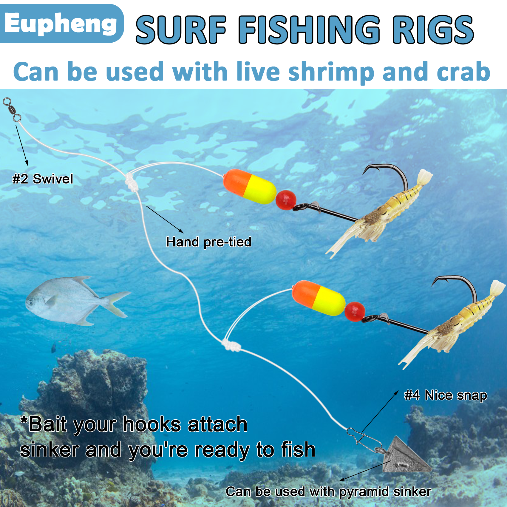 Aventik Pompano Rig Fishing Sa - Fishing Hook Circle บทวิจารณ์และราคา
