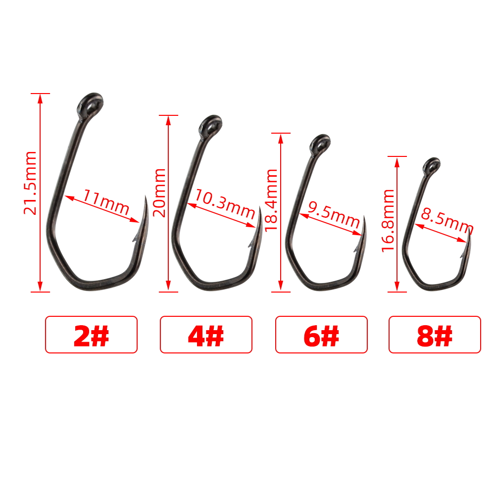 50pcs Carp Fishing Hooks Barbe - Fishing Hook Assortment บทวิจารณ์และราคา